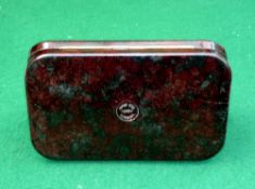 FLY BOX: Hardy Neroda oxblood finish pocket fly box, 6.25