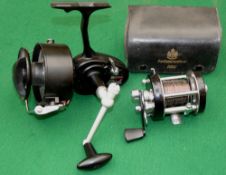 REELS: (2) Abu Ambassadeur 6000C multiplier reel, 3 screw smooth end plate, level wind, star drag,