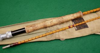 ROD: Hardy The Pope 10' 2 piece Palakona fly rod, No.H11392, burgundy close whipped, low bridge