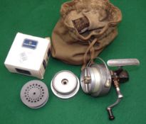 REEL, SPOOLS & ACCESSORY: (4) Hardy Altex No.3 Mk5 spinning reel, LHW folding handle, spring bail,