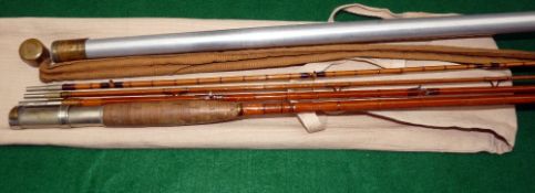 ROD: HL Leonard USA Tournament Rod, 6 strip bamboo, 9' 3 piece with spare tip (3