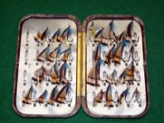 FLY BOX: Hardy Neroda mottled brown fly box, 6
