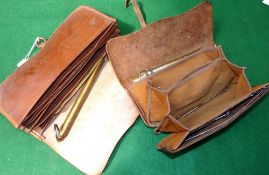 TACKLE WALLETS: (2) Pair of unnamed Allcock pattern leather sea tackle wallets, 9