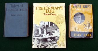 BOOKS: (3) Three Zane Grey volumes - 