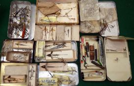 LURES & BOX: (Qty) Good collection of Hardy and other bait mounts, Crocodile spinners, Natural
