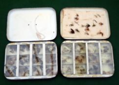 FLY BOXES: (2) Pair of Hardy The All Seen eyed fly boxes, each 5