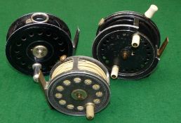 REELS: (3) Three JW Young pattern vintage reels, a 3.5