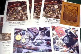 EPHEMERA: Five original colour posters relating to the One Man One Rod exhibition, 1981, A5 size,