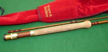 ROD: Scarce Bruce & Walker Hexagraph split cane finish carbon trout fly rod, 9'6
