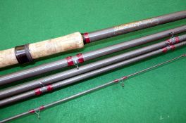 ROD: Tricast 20' 5 piece carbon match rod, grey blank, burgundy whipped lined guides, 24