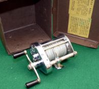 REEL: Hardy The Elarex nickel plated bait casting multiplier reel, fine condition, casting brake