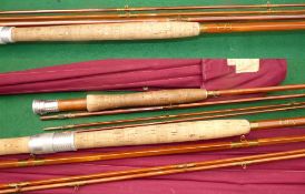 RODS: (3) Milward split cane fly rods, a Flyranger 12'6