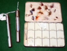 ACCESSORIES: (3) Hardy Girodon Pralon dry fly box, 5.75