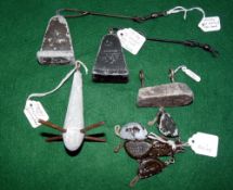 HARDY LEADS: Collection of Hardy leads incl. 2 x St. Leonard 6oz sea leads with metal booms and