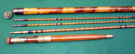 ROD: Unusual early cedar/bamboo handle, Hardy Palakona trout fly rod, No.10297, 9'6
