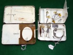 ACCESSORIES: (2) Pair of Hardy Multum-In-Parvo black japanned spinner boxes, models 1 and 2, the