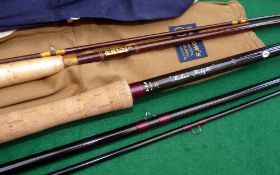 RODS: (2) Farlow Farlight 12' 3 piece hollow glass salmon fly rod, fine condition line rate 8/9, 20