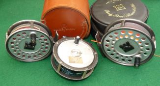 REELS & CASES: (5) Hardy Gem 3.25