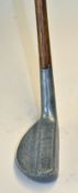 Standard Golf Co New Mills Ray Model alloy mallet head putter - medium lie 10oz 4drms - tiny chip to
