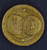 Fine 1924 Worplesdon Golf Club 9ct gold medal - for 