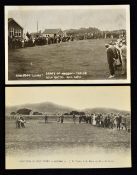 2x early J.H Taylor and Arnaud Massey golfing postcards - to include 