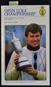 1988 Open Golf Championship programme signed by the winner Seve Ballesteros - played at Royal Lytham