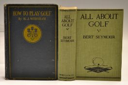 Early Golf Instruction books c.1900s - Bert Seymour - 
