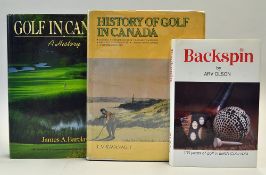 Canada Related Golf Books to incl - 