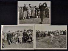 Collection of interesting Henry Cotton golfing press photographs from the 1930's to incl 1933