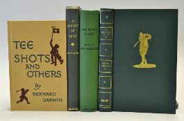 Collection of Golf books by Browning Darwin, Morrison and Vardon to incl Proof Copy of 