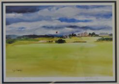 2x signed ltd ed Scottish golf course prints to incl 