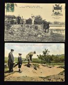 2x Mr John D Dunn Hardelot Golf Links postcards to incl a coloured card titled John Dunn 