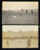 2x early Golf Professional tournaments c.1906 to incl real photograph by James Patrick inscribed 