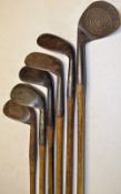 6x varying and mostly smf size niblicks - makers incl 3x Tom Stewart, Gourlay and Spalding - one