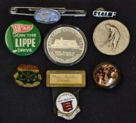 An interesting collection of assorted collectible golf pins and medals - to include 