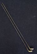 Pair of Silver Golfing Hat Pins 1909 Birmingham hallmarked, measuring 25cm approx.