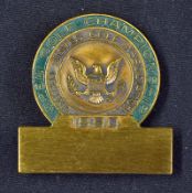 1990 USGA Open Golf Championship players badge - played at Medinah C.C and won by Hale Irwin