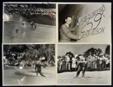 Collection of American golf press photographs of US Open, Open and Masters Golf Champions from the
