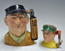 2x Royal Doulton character golf ware jugs to incl 