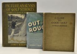 American golf instruction books from 1919-1930's to incl James M Barnes -