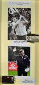 Arnold Palmer and Ernie Els - 2x World Match Play Golf tournament money clips display - incl the