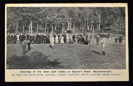 Rare 1906 Braid and Vardon v Herd and Taylor golfing postcard - titled 