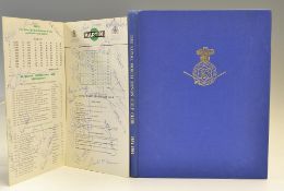 Royal North Devon History and signed 1975 Martini International Golf Programme - 