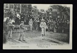 Tom Morris St Andrews golfing postcard c.1903 - titled 