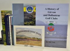 Scottish Golf Club Centenary Books - mostly western region to incl 