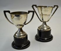 2x Trophies awarded to J. Tansey during his career at Holyhead Town in the Welsh League to include