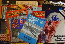 Collection of Liverpool football programmes with home issues including European competitions, good