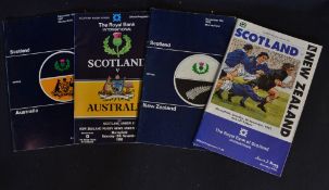 Collection of Scotland rugby programmes against 