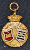 1923 Bathgate FC 9carat Gold Football Medal for the match versus Queens Park in the Scottish FA Cup,