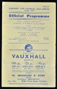 1945/46 Coventry City v West Bromwich Albion football programme date 26 Dec 1945, slight creases